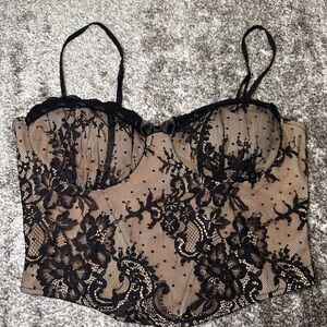 Windsor Black Lace Bustier